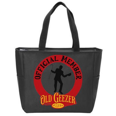An Old Geezer Old Man Member Zip Tote Bag