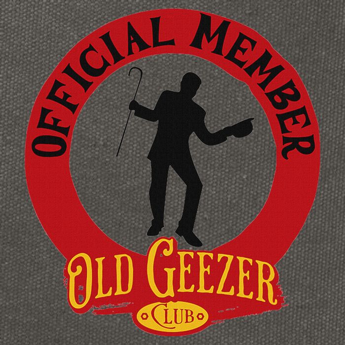 An Old Geezer Old Man Member Cotton Canvas Backpack