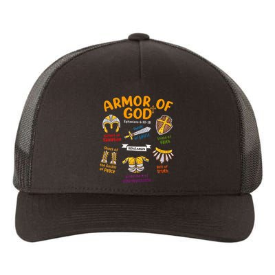 Armor Of God Christian Jesus Shield Ephesians Yupoong Adult 5-Panel Trucker Hat