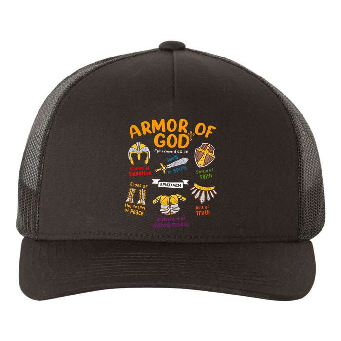 Armor Of God Christian Jesus Shield Ephesians Yupoong Adult 5-Panel Trucker Hat