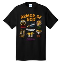 Armor Of God Christian Jesus Shield Ephesians Tall T-Shirt