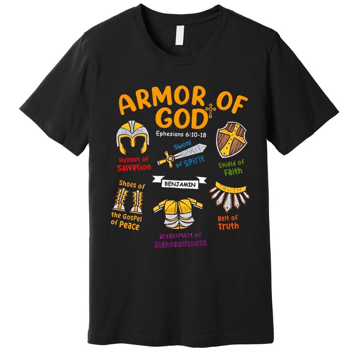 Armor Of God Christian Jesus Shield Ephesians Premium T-Shirt