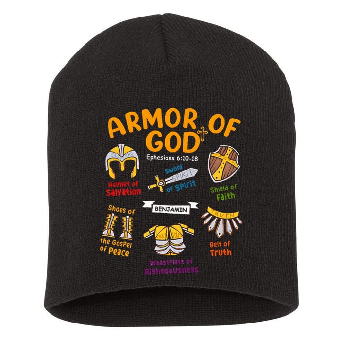 Armor Of God Christian Jesus Shield Ephesians Short Acrylic Beanie