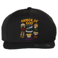 Armor Of God Christian Jesus Shield Ephesians Wool Snapback Cap