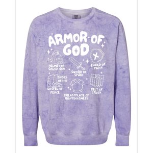 Armor Of God Christian Jesus Colorblast Crewneck Sweatshirt