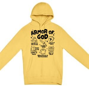 Armor Of God Christian Jesus Premium Pullover Hoodie