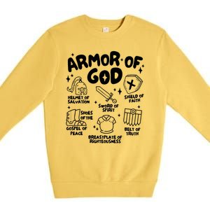 Armor Of God Christian Jesus Premium Crewneck Sweatshirt