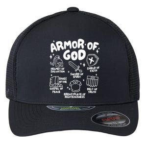 Armor Of God Christian Jesus Flexfit Unipanel Trucker Cap