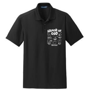 Armor Of God Christian Jesus Dry Zone Grid Polo