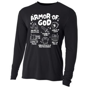 Armor Of God Christian Jesus Cooling Performance Long Sleeve Crew