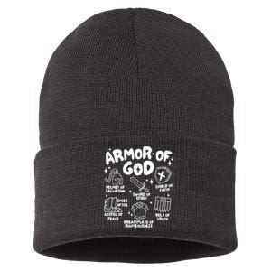 Armor Of God Christian Jesus Sustainable Knit Beanie