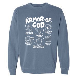 Armor Of God Christian Jesus Garment-Dyed Sweatshirt