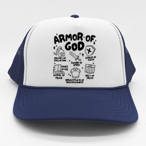 Armor Of God Christian Jesus Trucker Hat