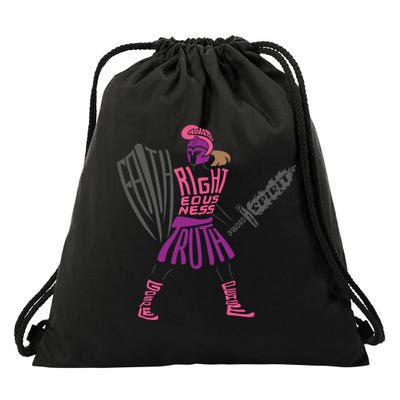 Armor of God Shield of Faith Sword of the Spirit Belt of Truth Drawstring Bag