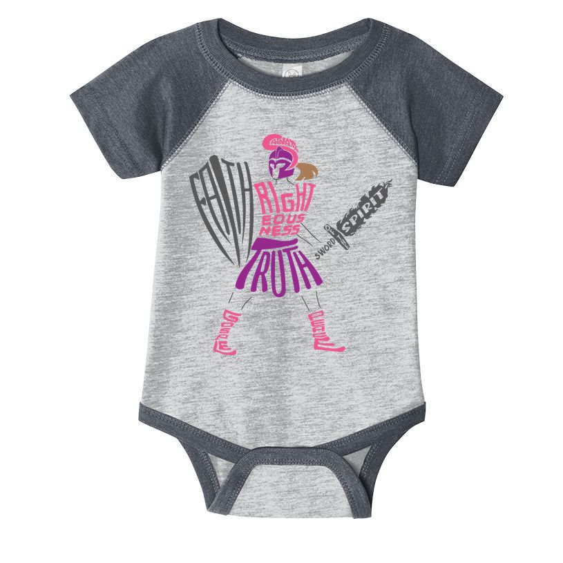 Armor of God Shield of Faith Sword of the Spirit Belt of Truth Infant Baby Jersey Bodysuit