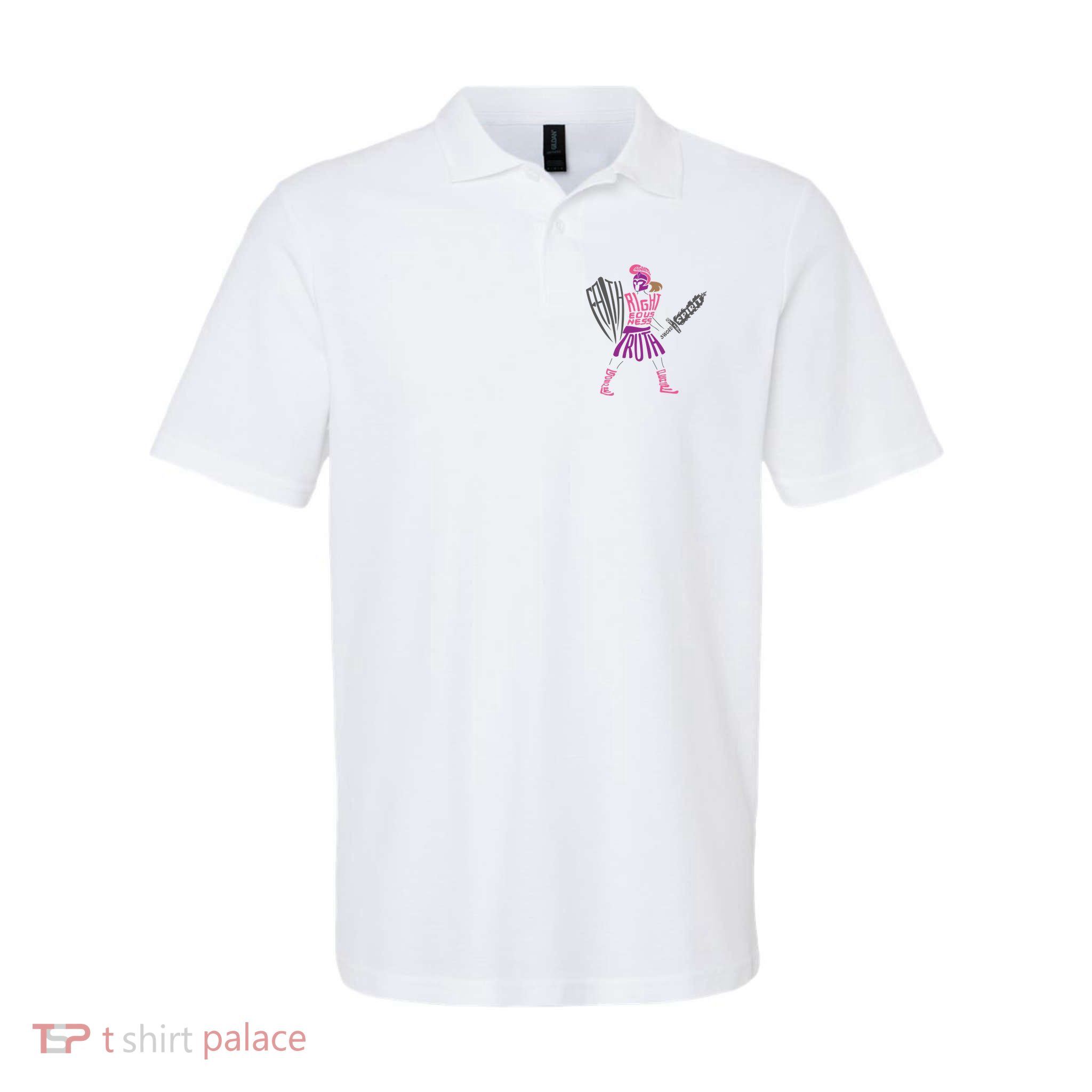 Armor of God Shield of Faith Sword of the Spirit Belt of Truth Polo