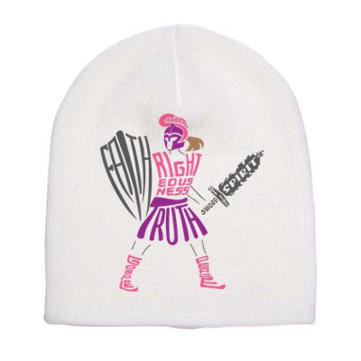 Armor of God Shield of Faith Sword of the Spirit Belt of Truth Short Acrylic Beanie