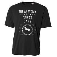 Anatomy of Great Dane Dog Lover Cooling Performance Crew T-Shirt