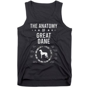 Anatomy of Great Dane Dog Lover Tank Top