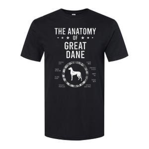 Anatomy of Great Dane Dog Lover Softstyle CVC T-Shirt