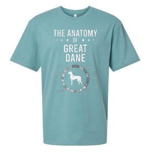 Anatomy of Great Dane Dog Lover Sueded Cloud Jersey T-Shirt