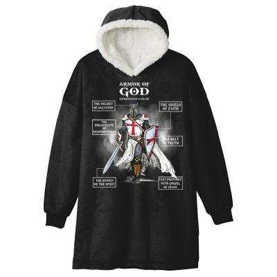 Armor Of God Bible Verse Great Gift For Religious Christian Hooded Wearable Blanket