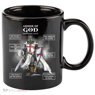 Armor Of God Bible Verse Great Gift For Religious Christian 11oz C Handle Ceramic Mug