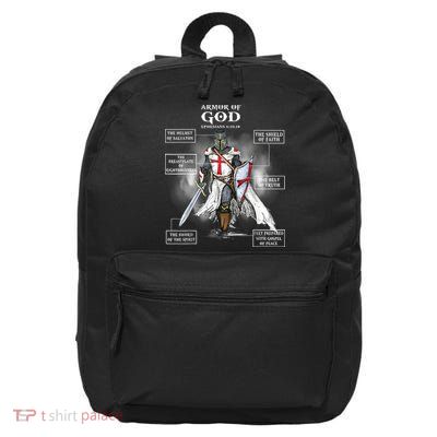 Armor Of God Bible Verse Great Gift For Religious Christian 16 in Basic Backpack