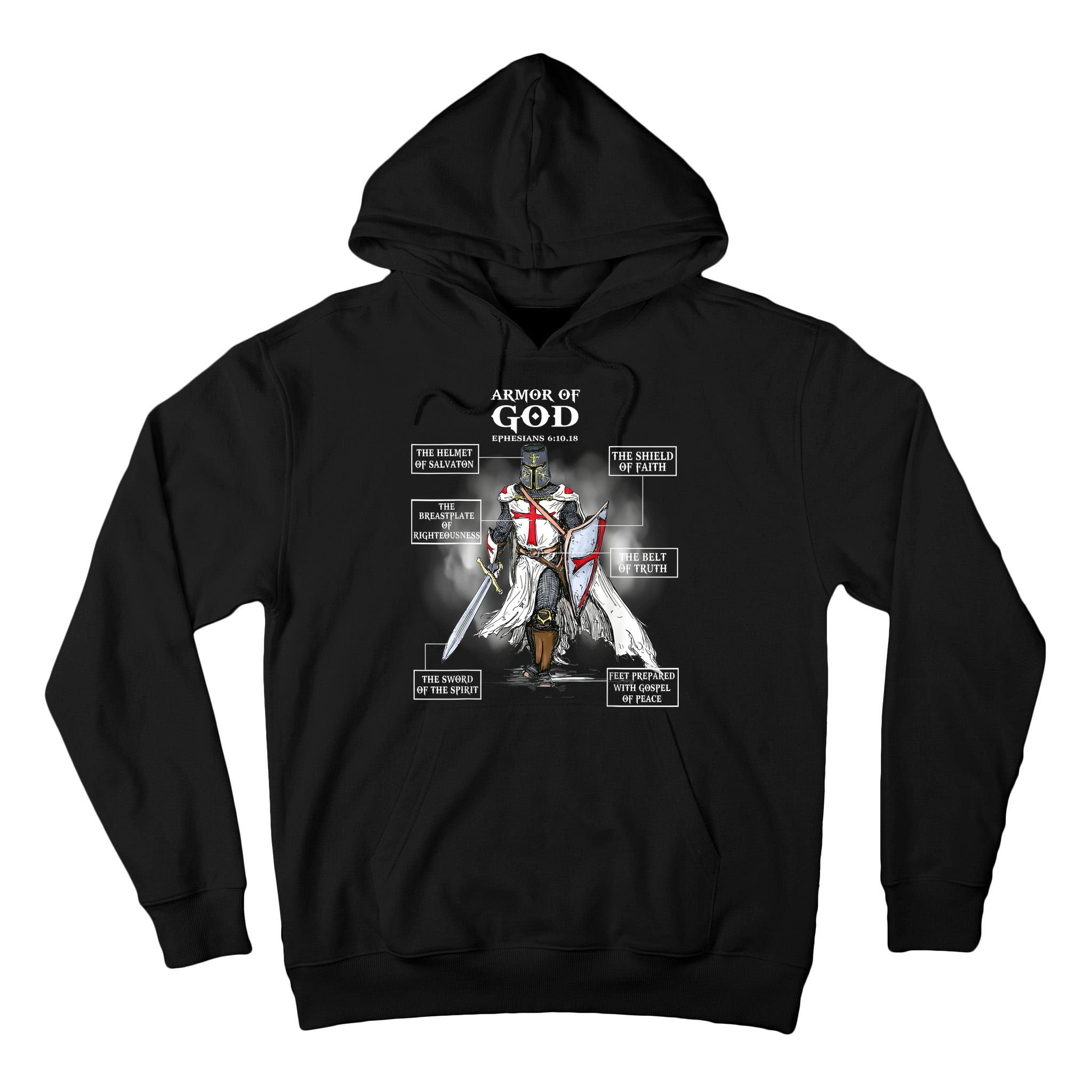 Armor Of God Bible Verse Great Gift For Religious Christian Tall Hoodie