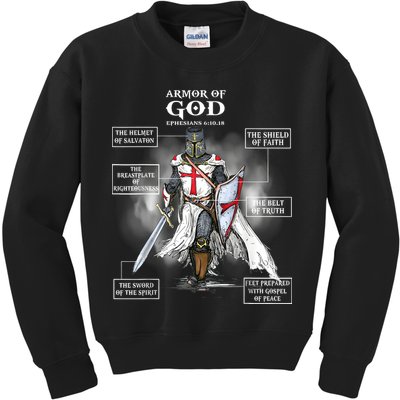 Armor Of God Bible Verse Great Gift For Religious Christian Kids Sweatshirt