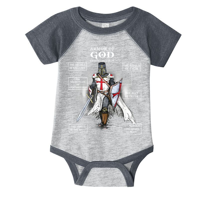 Armor Of God Bible Verse Great Gift For Religious Christian Infant Baby Jersey Bodysuit