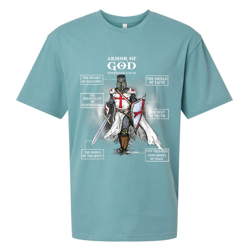 Armor Of God Bible Verse Great Gift For Religious Christian Sueded Cloud Jersey T-Shirt