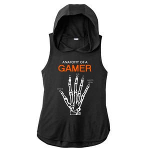 Anatomy Of Gamer Funny Gaming Ladies PosiCharge Tri-Blend Wicking Draft Hoodie Tank