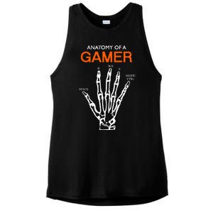 Anatomy Of Gamer Funny Gaming Ladies PosiCharge Tri-Blend Wicking Tank