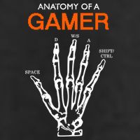 Anatomy Of Gamer Funny Gaming 7 Panel Mesh Trucker Snapback Hat