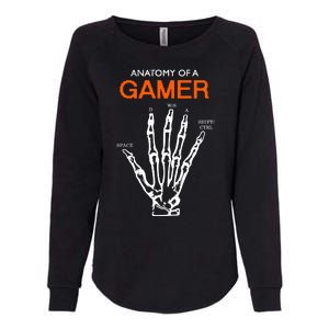 Anatomy Of Gamer Funny Gaming Womens California Wash Sweatshirt