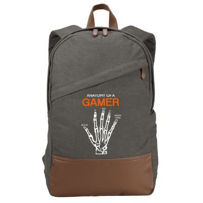 Anatomy Of Gamer Funny Gaming Cotton Canvas Backpack
