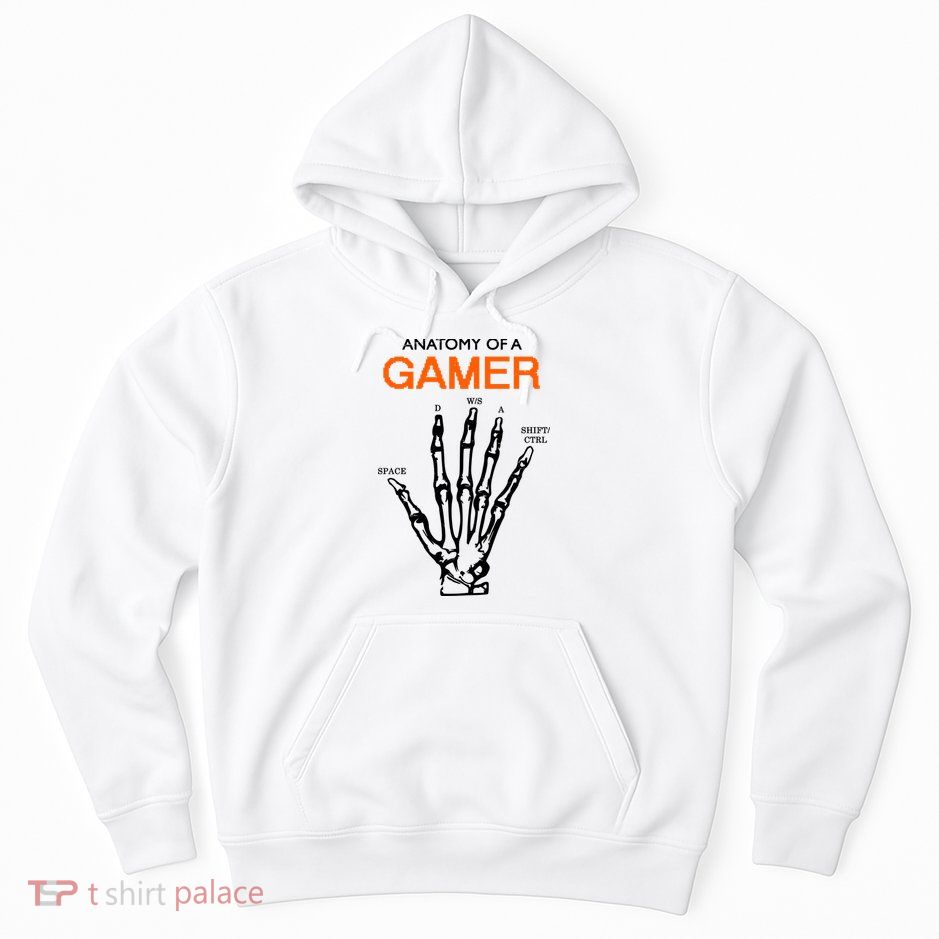 Anatomy Of Gamer Funny Gaming Hoodie