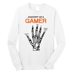 Anatomy Of Gamer Funny Gaming Long Sleeve Shirt