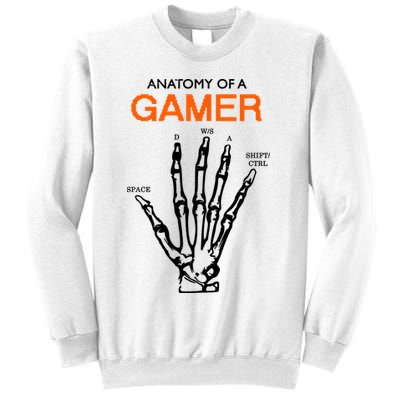Anatomy Of Gamer Funny Gaming Sweatshirt