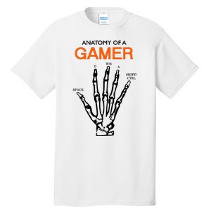 Anatomy Of Gamer Funny Gaming Tall T-Shirt