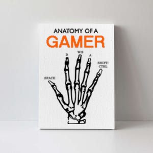 Anatomy Of Gamer Funny Gaming Canvas