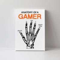 Anatomy Of Gamer Funny Gaming Canvas