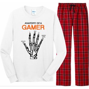 Anatomy Of Gamer Funny Gaming Long Sleeve Pajama Set