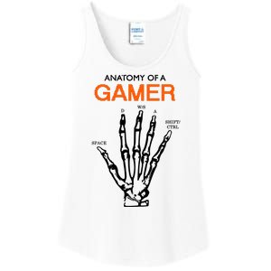 Anatomy Of Gamer Funny Gaming Ladies Essential Tank