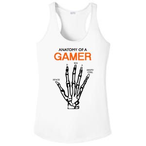 Anatomy Of Gamer Funny Gaming Ladies PosiCharge Competitor Racerback Tank