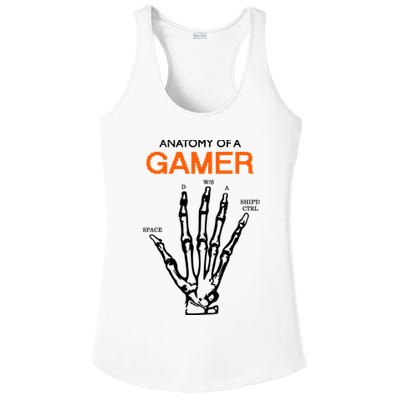 Anatomy Of Gamer Funny Gaming Ladies PosiCharge Competitor Racerback Tank