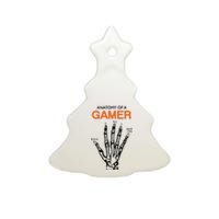 Anatomy Of Gamer Funny Gaming Ceramic Tree Ornament