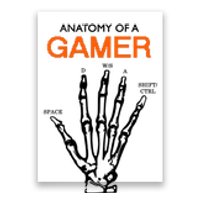 Anatomy Of Gamer Funny Gaming Poster