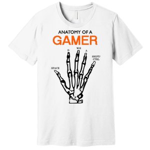 Anatomy Of Gamer Funny Gaming Premium T-Shirt